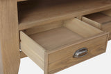 Warm Rustic Oak Effect Small TV Stand