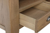 Warm Rustic Oak Effect Small TV Stand