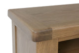 Warm Rustic Oak Effect Small TV Stand