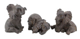 Trio of Playful Baby Elephant Ornament