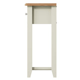 Fresh White with Oak Top Telephone Table