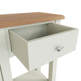 Fresh White with Oak Top Telephone Table