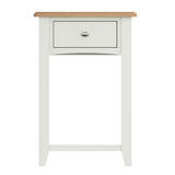 Fresh White with Oak Top Telephone Table