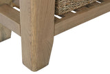 Warm Rustic Oak Effect Telephone Stand