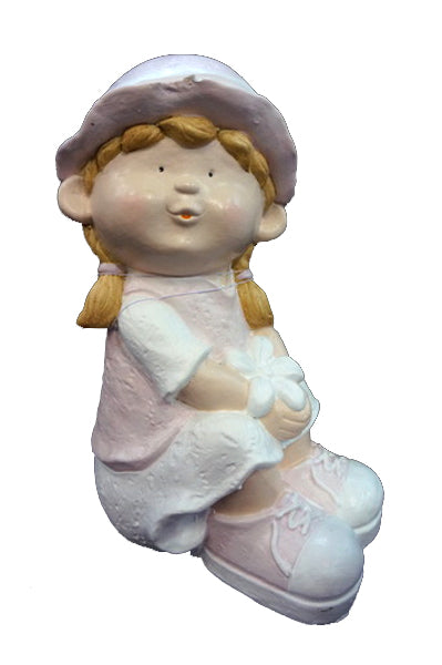 City Kidz Girl in Pink Sitting Ornament