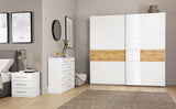 Kobi Korbach Alpine White & Wotan Oak Colour 2 Door Sliding Wardrobe