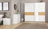 Kobi Korbach Alpine White & Wotan Oak Colour 2 Door Sliding Wardrobe