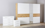 Kobi Korbach Alpine White & Wotan Oak Colour 2 Door Sliding Wardrobe