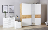 Kobi Korbach Alpine White & Wotan Oak Colour 2 Door Sliding Wardrobe