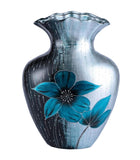 Ice Blue Flower Colourama Shell Trim Vase