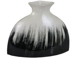 Blue & White Colourama Hand Painted Wide Flask Vase