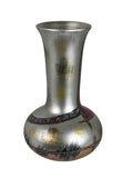 Radiant Silver & Red Colourama Decanter Vase