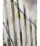 Single Fence Large Raised Details Canvas Oil Painting