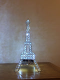 Small Clear Crystal Diamante LED Eiffel Tower Table Lamp