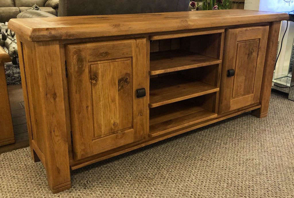 Weathered hot sale tv stand
