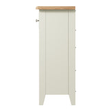 Fresh White with Oak Tops 2 Drawer & 4 Basket Sideboard
