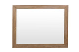 Warm Rustic Oak Effect Wall Mirror