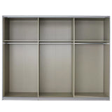 Pelligrino Mirrored Door Sliding Wardrobe - White, Oak or Grey
