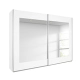 Pelligrino Mirrored Door Sliding Wardrobe - White, Oak or Grey