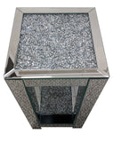 Crushed Diamante Narrow Side Table