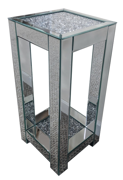 Crushed Diamante Narrow Side Table