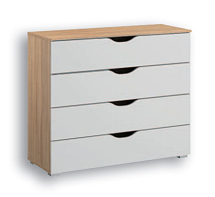 Attwood Alpine White 4 Drawer Wide Chest of Drawers