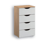 Attwood Alpine White 4 Drawer Tall Chest of Drawers