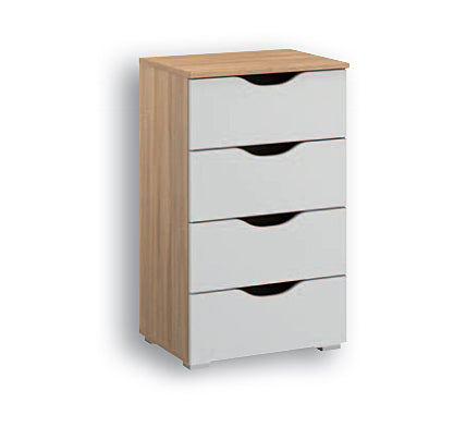 Attwood Alpine White 4 Drawer Tall Chest of Drawers