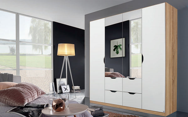 Attwood Alpine White Hinged Door Combi Wardrobe Range