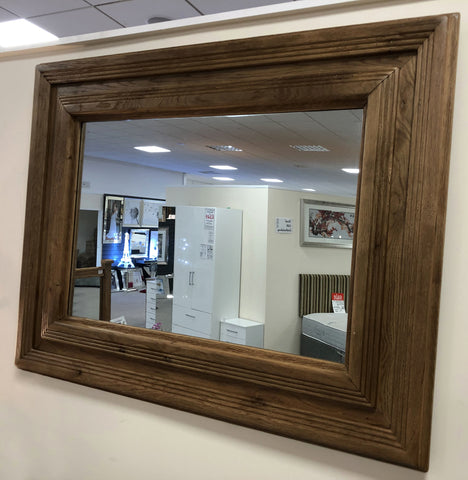 Weathered Oak Bedroom Mirror