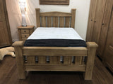 Weathered Oak Super King Bed