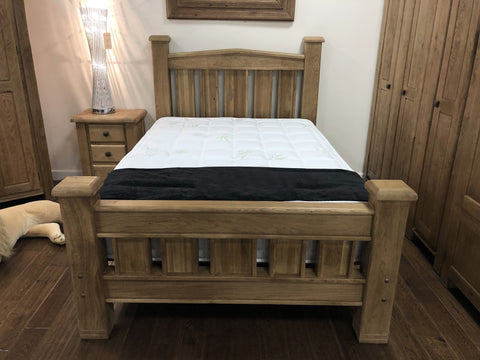 Weathered Oak Super King Bed