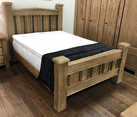 Weathered Oak King Size Bed