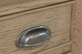 Warm Rustic Oak Effect Bedside Table