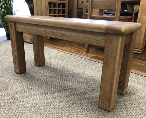 Weathered Oak Dining Bench