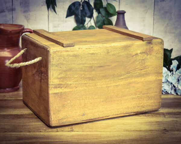 Blank Plain Solid Wood Vintage Wooden Crate