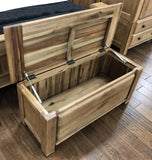 Weathered Oak Blanket Box