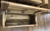 Weathered Oak Blanket Box