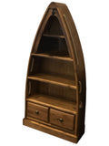 Weathered Oak Dinghy Boat Bookcase