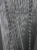 Cayan Tower Silver Twisted Prism Crystal Encrusted LED Wire Table Lamp