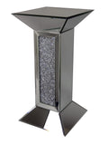 Mirrored Diamante Filled Pillar Pedestal