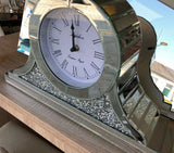 Napoleon Crushed Diamante Mantle Clock