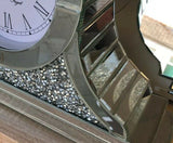 Napoleon Crushed Diamante Mantle Clock