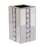 Mirrored Prism Crystal Square Pillar Vase