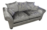 Crushed Velvet Fabric 2 Seater Sofa 3 Seater Sofa Settee Chair Corner Sofa and Stool, Available in Mink, Silver, Steel and Heather Purple