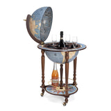 Ocean Blue Drinks Globe Trolley