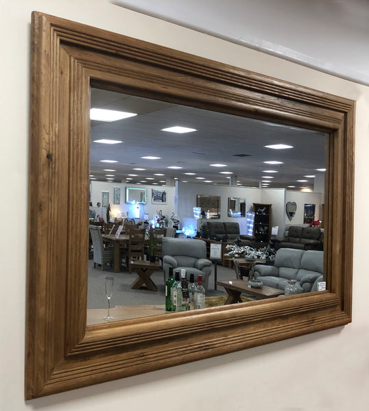 Weathered Oak Dining Room Mirror