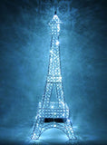 Medium Clear Crystal Diamante LED Eiffel Tower Table Lamp