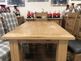 Weathered Oak Small Extending Butterfly Dining Table & 6 Chairs