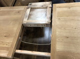 Weathered Oak Small Extending Butterfly Dining Table